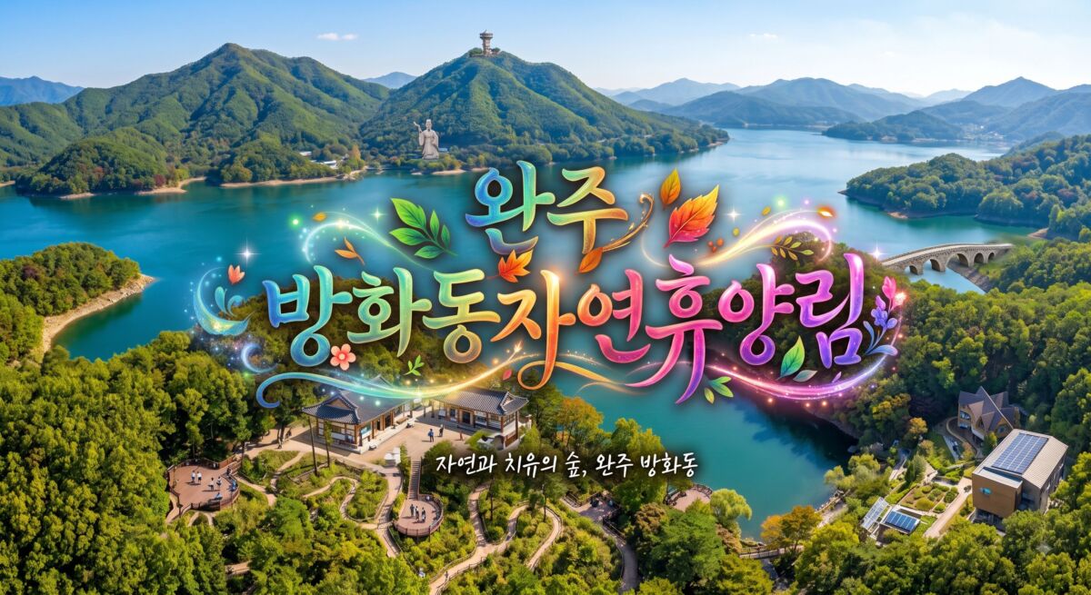 방화동자연휴양림 울창한 숲과 계곡 수변 산책로