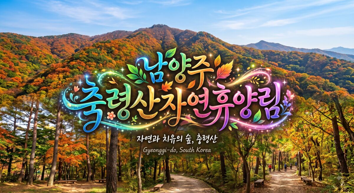 남양주 축령산자연휴양림 잣나무 숲속의집 전경
