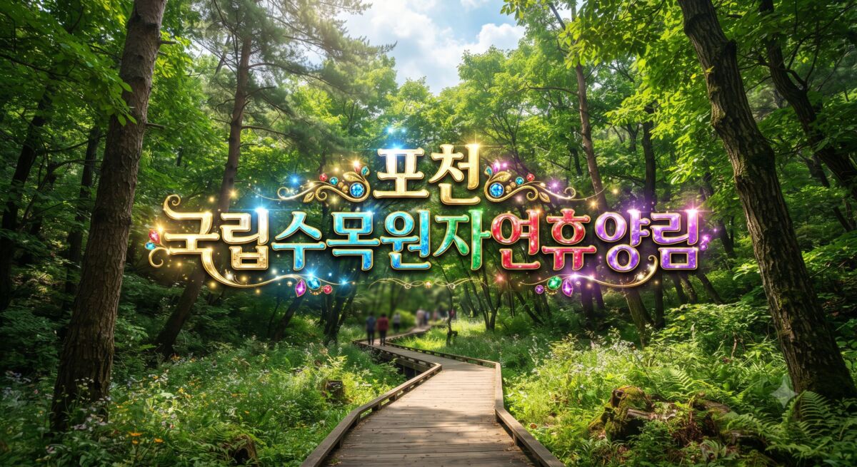 포천 국립수목원자연휴양림 전경 및 산림휴양관